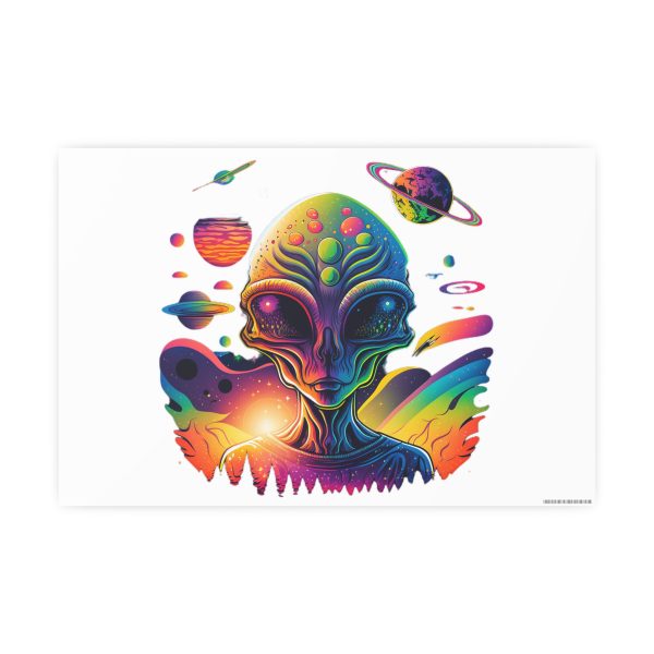 Colorful Alien Art Poster, Psychedelic Wall Decor, Outer Space Prints, Home Decoration, Gift for Sci-Fi Lovers - Image 10