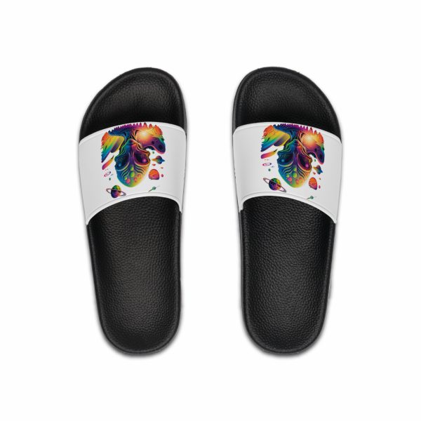 Vibrant Men's Slide Sandals, Casual Summer Footwear, Beach Sandals, Colorful Flip Flops, Trendy Poolside Slides, Gift for Him