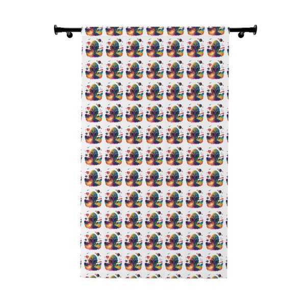 Colorful Window Curtains, Bohemian Home Decor, Vibrant Room Accents, Unique Gift Ideas for Housewarming, Living Room, Bedroom