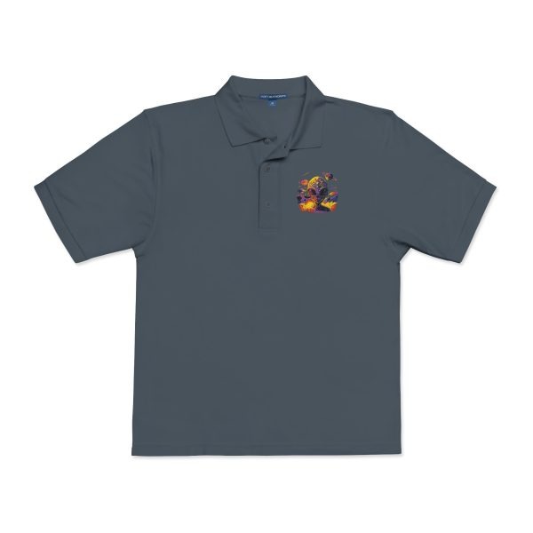 Floral Embroidered Unisex Polo Shirt | Casual Wear, Gift for Him/Her, Summer Style, Outdoor Events, Birthday Gift - Image 17