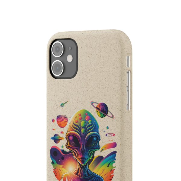 Vibrant Alien Biodegradable Phone Case, Eco-Friendly Galaxy Phone Cover, Unique Gift for Space Lovers, Fun Alien Design, Sustainable [...] - Image 103