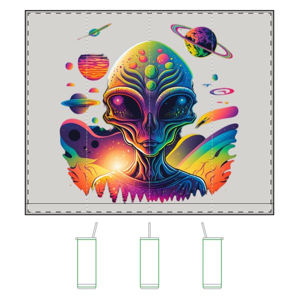 Colorful Alien Maker Sip Tumbler | 20oz Cosmic Drinkware | Perfect for Sci-Fi Lovers, Party Cups, Gift for Friends - Image 2
