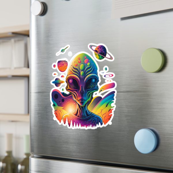 Colorful Alien Vinyl Decals for Decor, Fun Stickers for Laptops, Walls, Windows, Kids' Rooms, Sci-Fi Gifts - Image 15