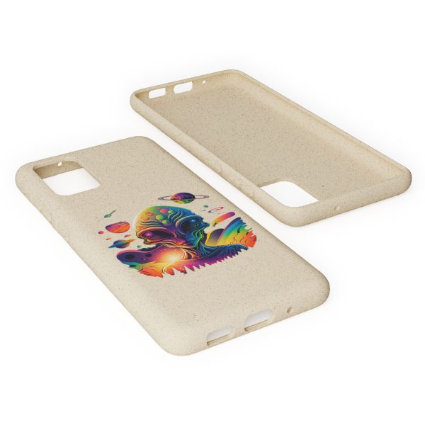 Vibrant Alien Biodegradable Phone Case | Eco-Friendly, Galaxy Inspired, Unique Gift, Trendy Phone Cover, For Space Lovers - Image 16