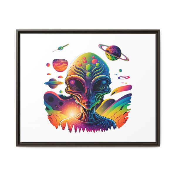Vibrant Alien Canvas Art Print, Framed Decor for Sci-Fi Lovers, Cosmic Wall Art, Colorful Home Decoration, Unique Gift Idea - Image 173