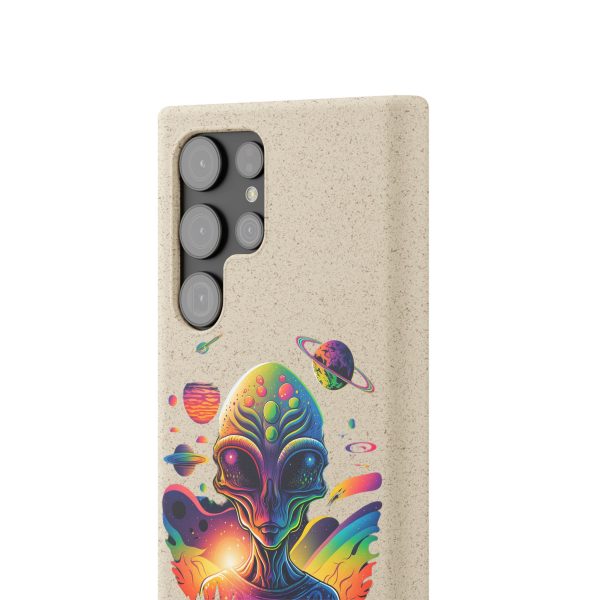 Vibrant Alien Biodegradable Phone Case, Eco-Friendly Galaxy Phone Cover, Unique Gift for Space Lovers, Fun Alien Design, Sustainable [...] - Image 151
