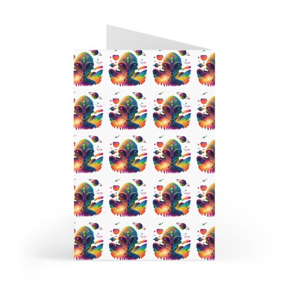 Vibrant Greeting Cards Set (7 pcs) – Colorful Cards for Any Celebration, Artistic Birthday Cards, Unique Thank You Notes, Rainbow Art [...] - Image 2