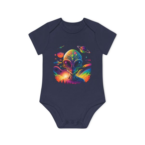 Colorful Alien Baby Bodysuit, Fun Baby Outfit, Cute Infant Clothing, Unique Baby Shower Gift, Organic Cotton Onesie, Space Theme Baby Wear - Image 13