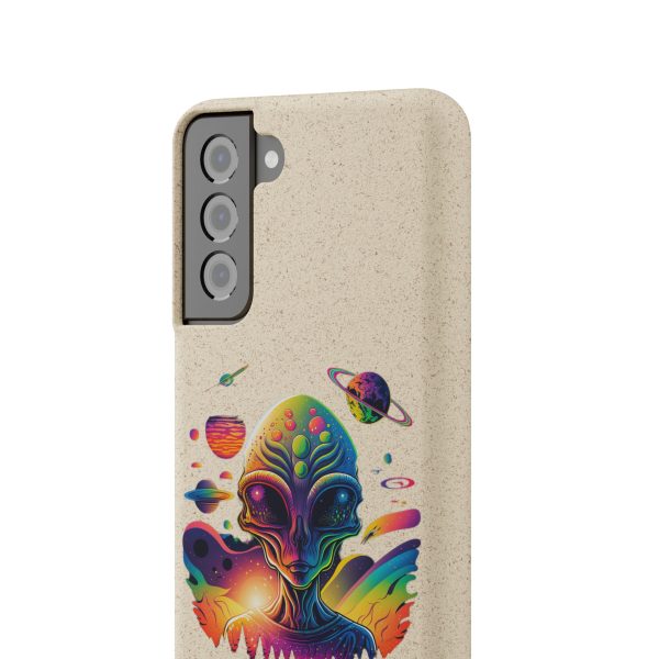 Vibrant Alien Biodegradable Phone Case, Eco-Friendly Galaxy Phone Cover, Unique Gift for Space Lovers, Fun Alien Design, Sustainable [...] - Image 131