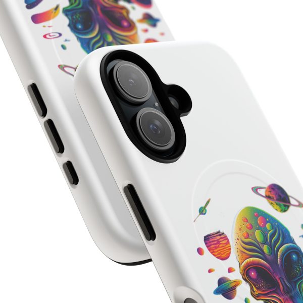 Vibrant Alien Phone Case - Funky Tough Magnetic Cover for Teens, Outer Space, Gift for Sci-Fi Lovers, Unique Cosmic Design - Image 65