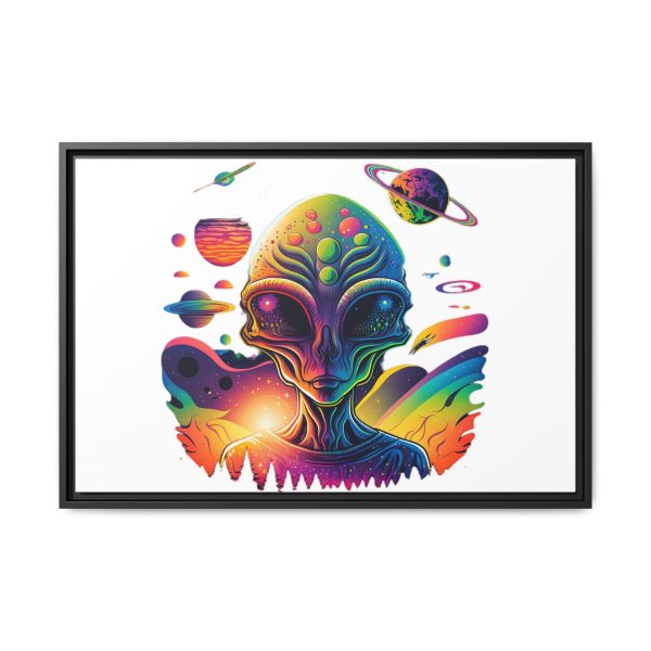 Vibrant Alien Canvas Art Print, Framed Decor for Sci-Fi Lovers, Cosmic Wall Art, Colorful Home Decoration, Unique Gift Idea - Image 21