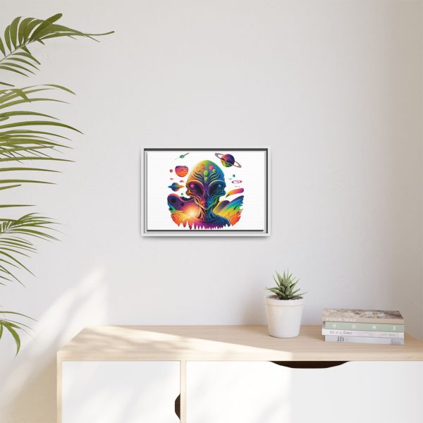 Vibrant Alien Canvas Art Print, Framed Decor for Sci-Fi Lovers, Cosmic Wall Art, Colorful Home Decoration, Unique Gift Idea - Image 235