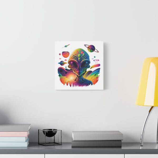 Alien Art Canvas Print, Colorful Wall Decor, Retro Sci-Fi Artwork, Unique Home Accent, Space Lover Gift - Image 19