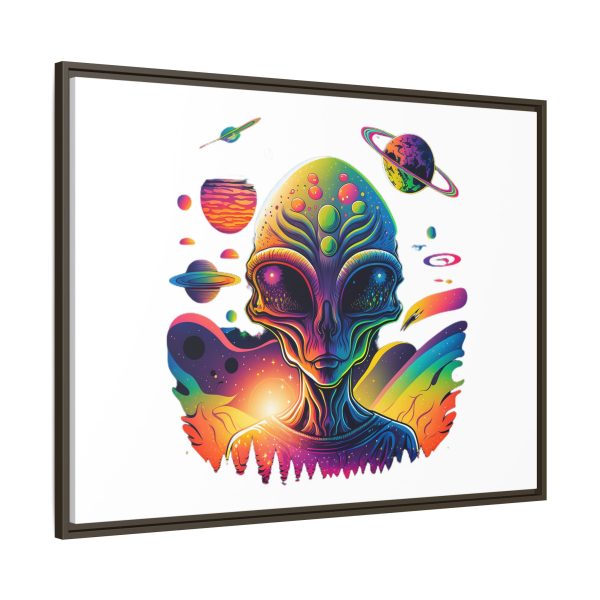 Vibrant Alien Canvas Art Print, Framed Decor for Sci-Fi Lovers, Cosmic Wall Art, Colorful Home Decoration, Unique Gift Idea - Image 122