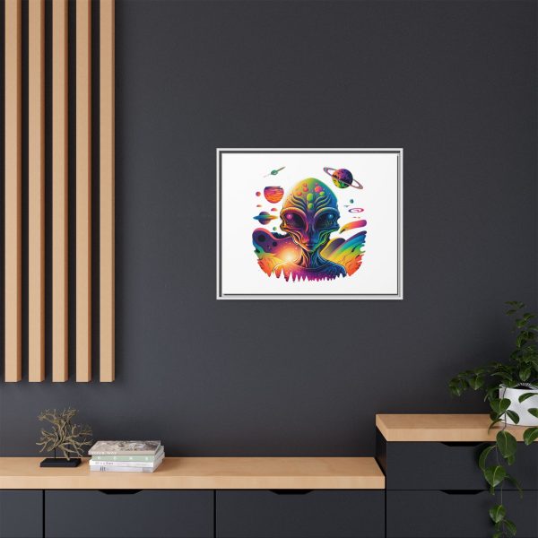 Vibrant Alien Canvas Art Print, Framed Decor for Sci-Fi Lovers, Cosmic Wall Art, Colorful Home Decoration, Unique Gift Idea - Image 180