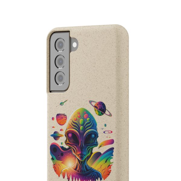 Vibrant Alien Biodegradable Phone Case, Eco-Friendly Galaxy Phone Cover, Unique Gift for Space Lovers, Fun Alien Design, Sustainable [...] - Image 115