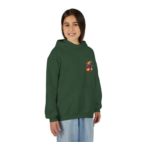 Youth Heavy Blend Hooded Sweatshirt with Colorful Graphic - Image 20