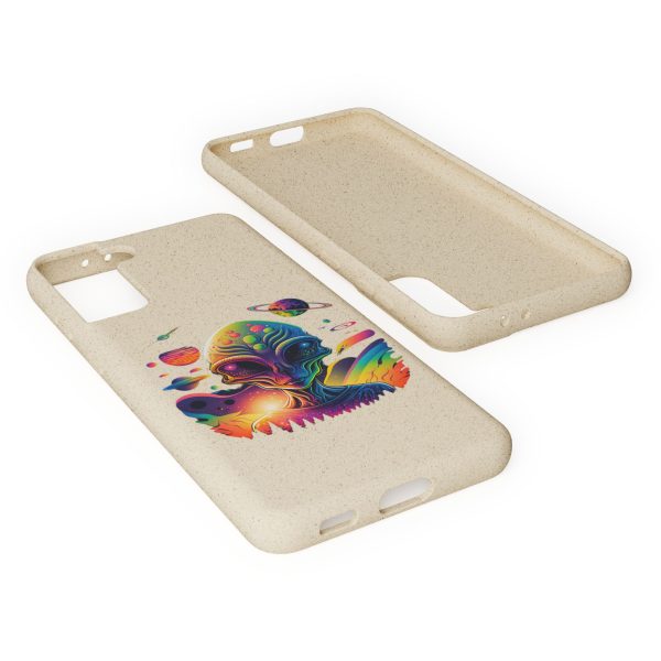 Vibrant Alien Biodegradable Phone Case | Eco-Friendly, Galaxy Inspired, Unique Gift, Trendy Phone Cover, For Space Lovers - Image 120