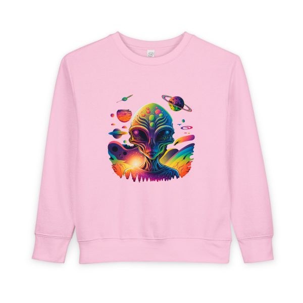 Cosmic Alien Toddler Sweatshirt - Cute Space Theme, Perfect for Birthdays, Gifts, Astronaut Enthusiasts, Baby Shower, Everyday Wear - Image 25