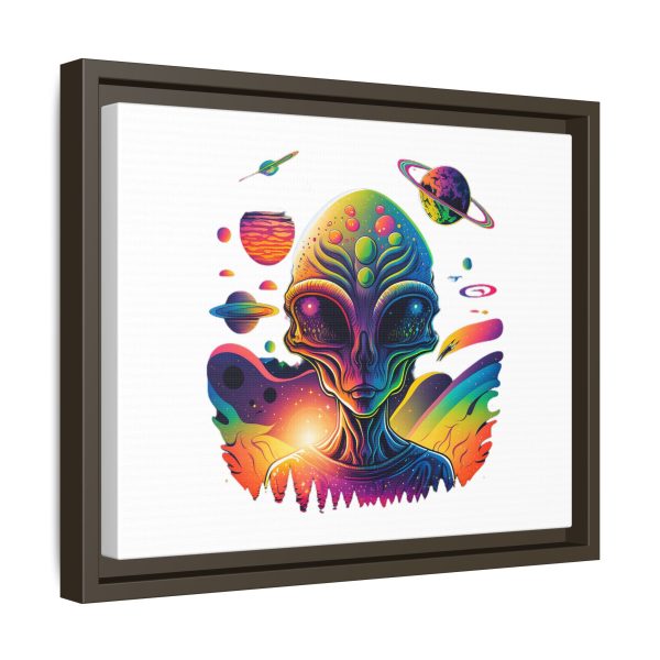 Vibrant Alien Canvas Art Print, Framed Decor for Sci-Fi Lovers, Cosmic Wall Art, Colorful Home Decoration, Unique Gift Idea - Image 66