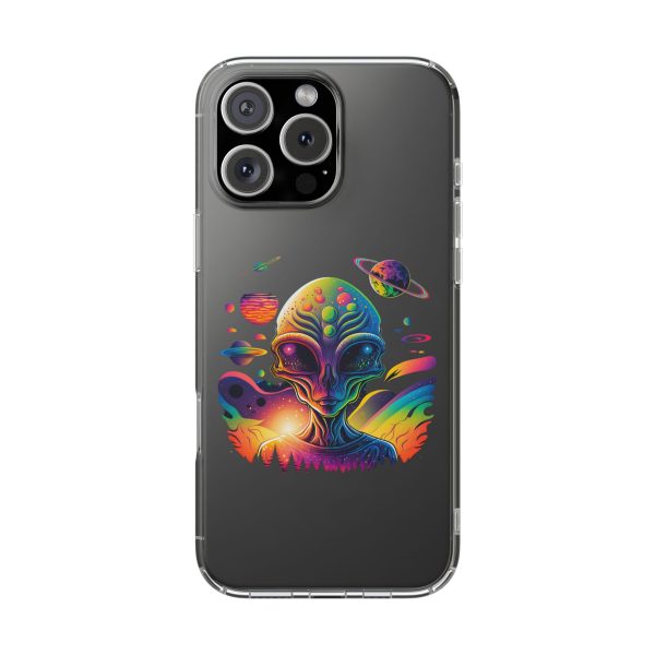 Alien Galaxy Clear Phone Case, Cosmic Phone Cover, Space Lover Gift, Unique Design for iPhone, Galaxy Phone Case - Image 90
