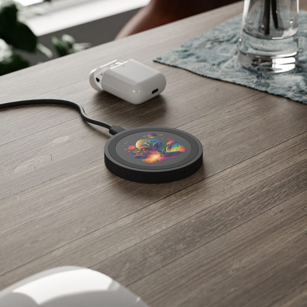 Colorful Alien Wireless Charging Pad, Quake Charging Station, Sci-Fi Desk Accessory, Unique Tech Gift, Galaxy-Themed Phone Charger - Image 15