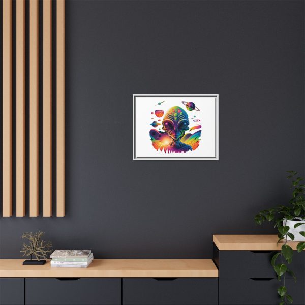 Vibrant Alien Canvas Art Print, Framed Decor for Sci-Fi Lovers, Cosmic Wall Art, Colorful Home Decoration, Unique Gift Idea - Image 96