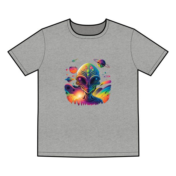 Cosmic Alien Graphic Tee, Unisex T-Shirt, Retro Space Design, Gift for Astronaut Lovers, Outfits for Festivals, Alien Merchandise - Image 15