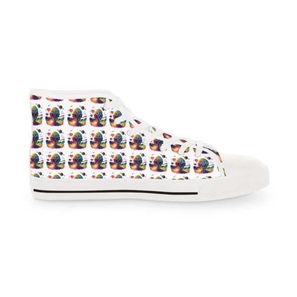 Colorful High Top Sneakers, Trendy Footwear, Unique Style, Casual Sneakers, Vibrant High Tops, Summer Fashion - Image 4