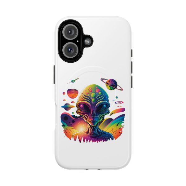 Vibrant Alien Phone Case - Funky Tough Magnetic Cover for Teens, Outer Space, Gift for Sci-Fi Lovers, Unique Cosmic Design - Image 61