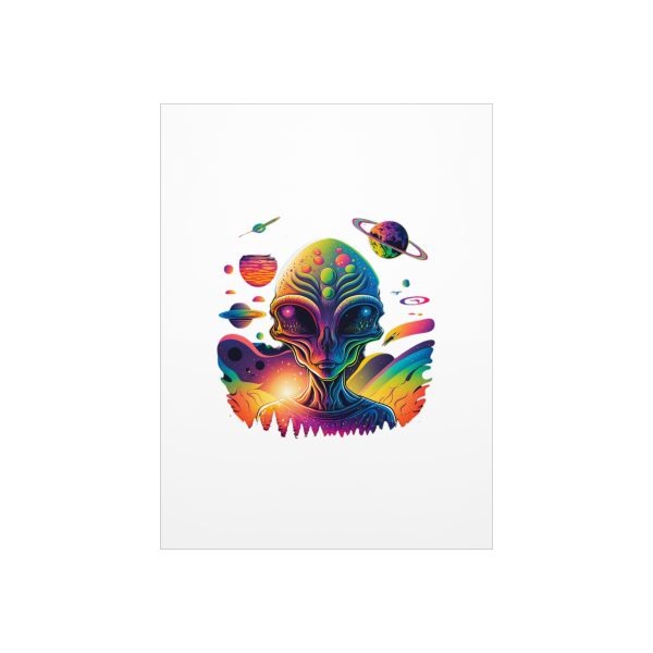 Vibrant Alien Foam Board Art Print, Space Decor, Unique Wall Art, Sci-Fi Home Decor, Gifts for Alien Lovers, Cosmic Alien Poster - Image 53