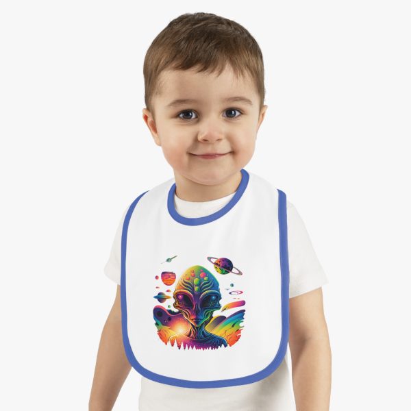 Baby Contrast Trim Jersey Bib - Image 14