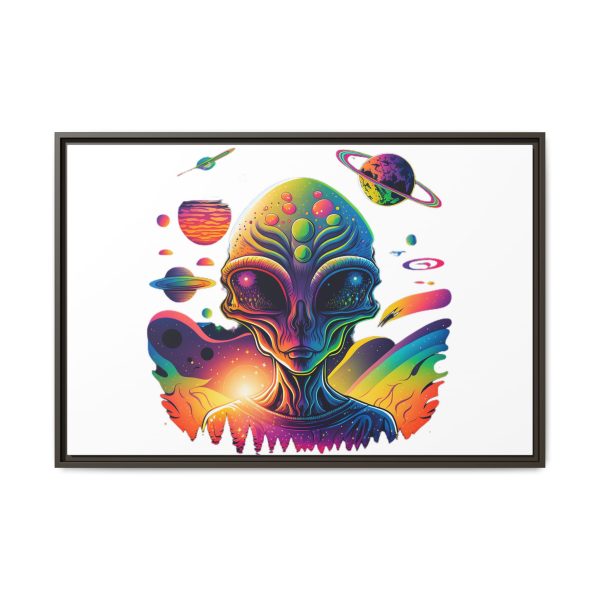 Vibrant Alien Canvas Art Print, Framed Decor for Sci-Fi Lovers, Cosmic Wall Art, Colorful Home Decoration, Unique Gift Idea - Image 113
