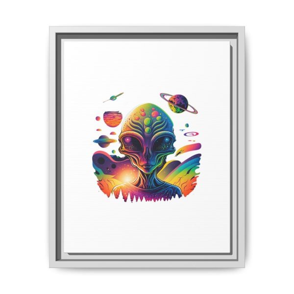 Vibrant Alien Canvas Art Print, Framed Decor for Sci-Fi Lovers, Cosmic Wall Art, Colorful Home Decoration, Unique Gift Idea - Image 149