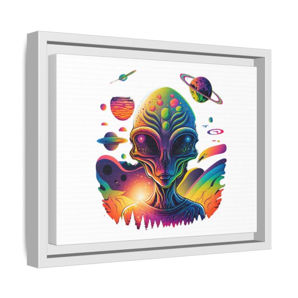 Vibrant Alien Canvas Art Print, Framed Decor for Sci-Fi Lovers, Cosmic Wall Art, Colorful Home Decoration, Unique Gift Idea - Image 62