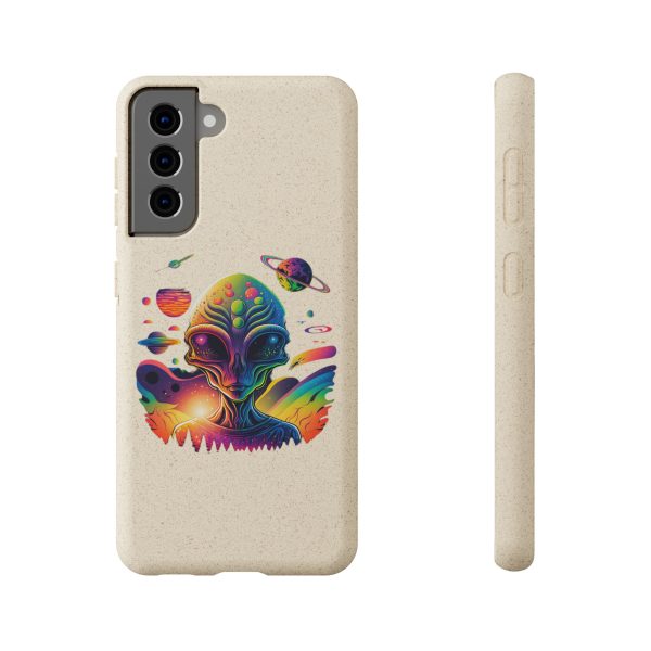 Vibrant Alien Biodegradable Phone Case, Eco-Friendly Galaxy Phone Cover, Unique Gift for Space Lovers, Fun Alien Design, Sustainable [...] - Image 125