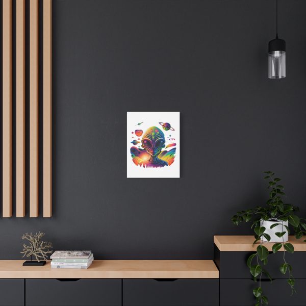 Alien Art Canvas Print, Colorful Wall Decor, Retro Sci-Fi Artwork, Unique Home Accent, Space Lover Gift - Image 44