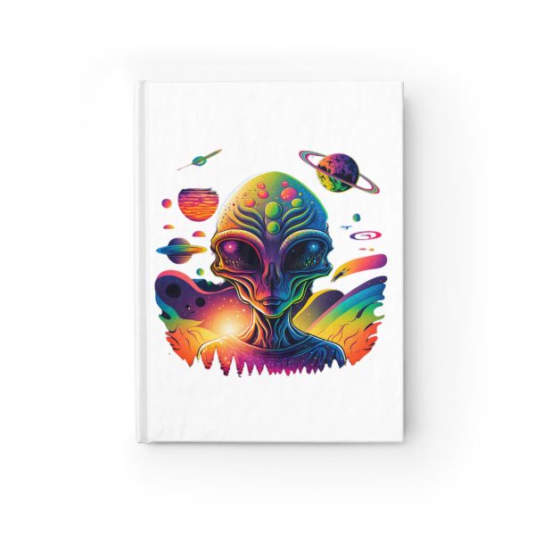 Vibrant Alien Themed Journal - Cosmic Note Keeper, Cute Vintage Stationery, Gifts for Sci-Fi Lovers, Creative Writing, Space Fans