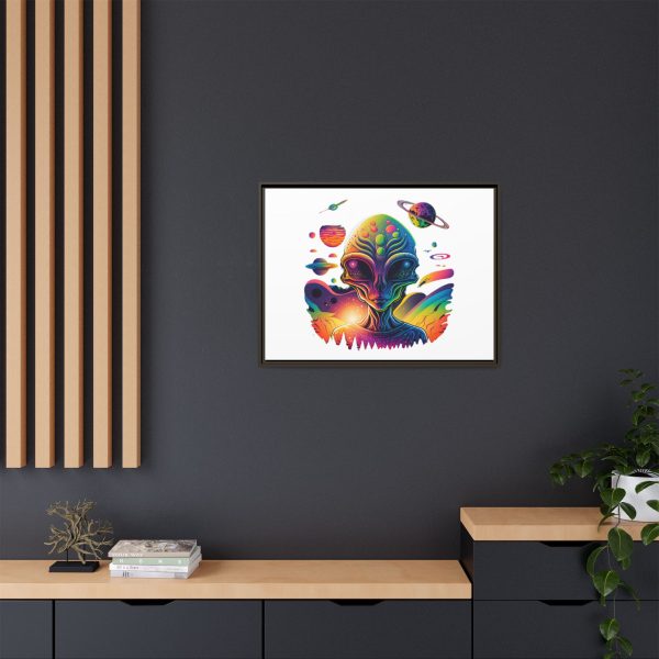 Vibrant Alien Canvas Art Print, Framed Decor for Sci-Fi Lovers, Cosmic Wall Art, Colorful Home Decoration, Unique Gift Idea - Image 108