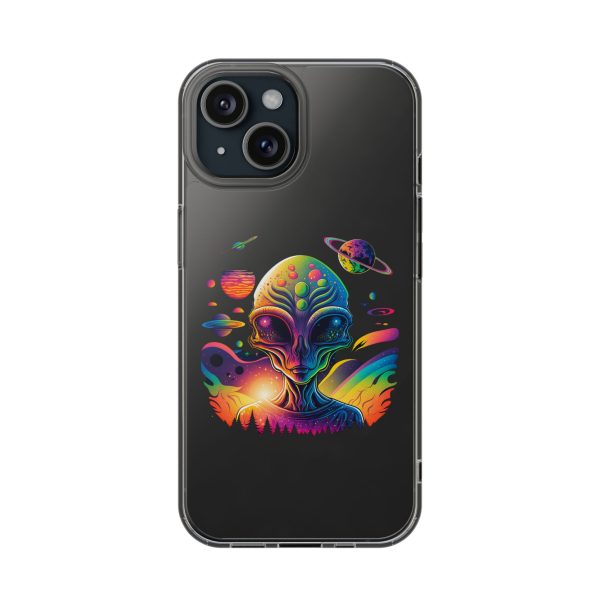 Alien Galaxy Clear Phone Case, Cosmic Phone Cover, Space Lover Gift, Unique Design for iPhone, Galaxy Phone Case - Image 50