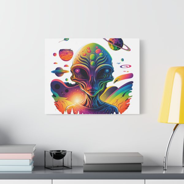 Alien Art Canvas Print, Colorful Wall Decor, Retro Sci-Fi Artwork, Unique Home Accent, Space Lover Gift - Image 47