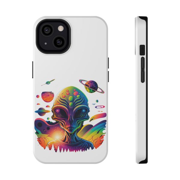 Colorful Alien Phone Case for Protection and Style, Galaxy-Themed Case, Retro Vibe Case, Unique Gift for Sci-Fi Lovers, Planet Design Case - Image 4