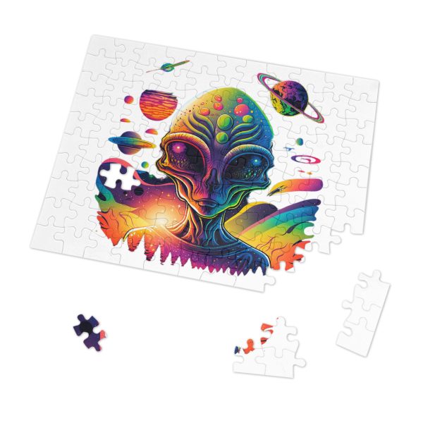 Colorful Alien Jigsaw Puzzle, Space Decor, Gift for Him, Nerdy Puzzle, Mind-Stimulating Fun, Kids & Adults Activity - Image 14