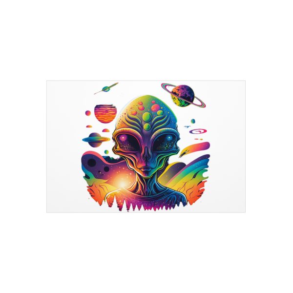 Vibrant Alien Foam Board Art Print, Space Decor, Unique Wall Art, Sci-Fi Home Decor, Gifts for Alien Lovers, Cosmic Alien Poster - Image 29