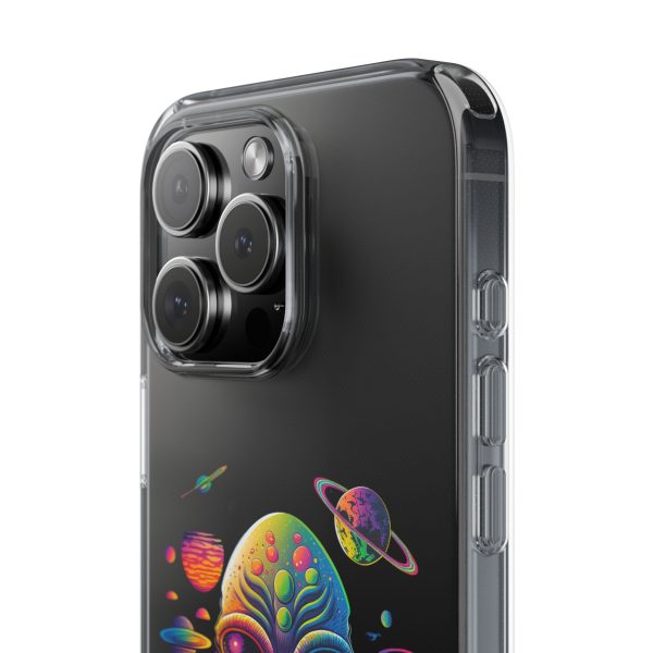 Alien Galaxy Clear Phone Case, Cosmic Phone Cover, Space Lover Gift, Unique Design for iPhone, Galaxy Phone Case - Image 93