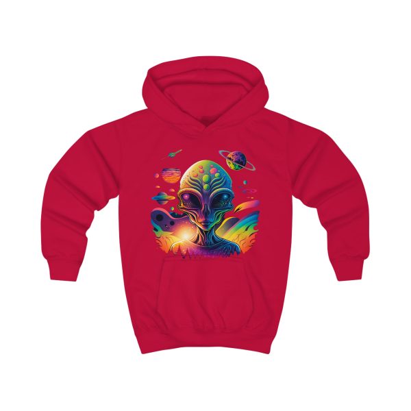 Colorful Alien Kids Hoodie, Cosmic Space Apparel, Fun Gift for Kids, Halloween Costume, Science Fiction Lover's Hoodie - Image 23