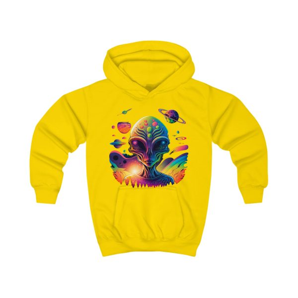 Colorful Alien Kids Hoodie, Cosmic Space Apparel, Fun Gift for Kids, Halloween Costume, Science Fiction Lover's Hoodie - Image 5
