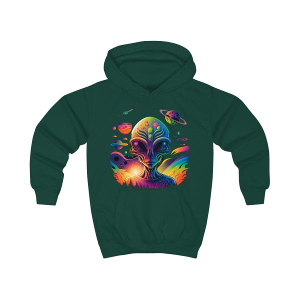 Colorful Alien Kids Hoodie, Cosmic Space Apparel, Fun Gift for Kids, Halloween Costume, Science Fiction Lover's Hoodie - Image 13