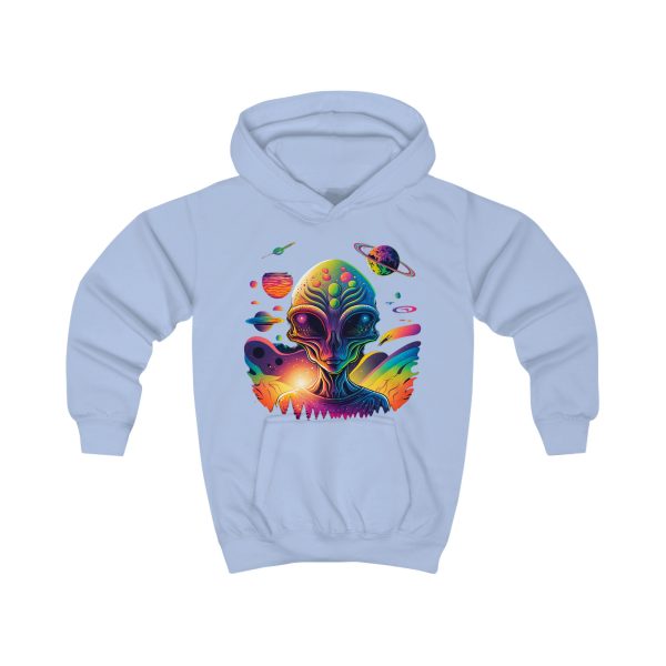 Colorful Alien Kids Hoodie, Cosmic Space Apparel, Fun Gift for Kids, Halloween Costume, Science Fiction Lover's Hoodie - Image 15