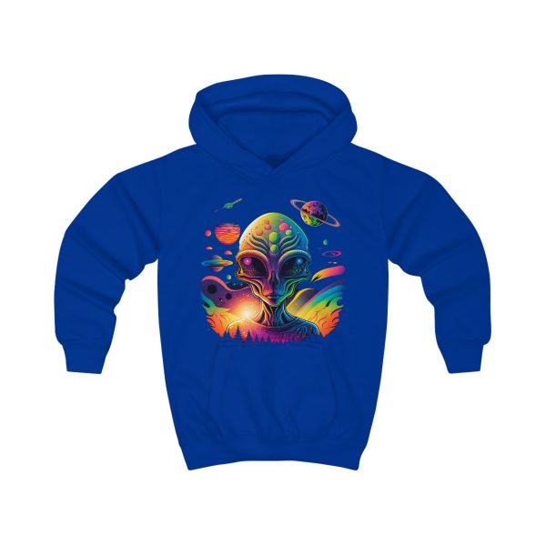 Colorful Alien Kids Hoodie, Cosmic Space Apparel, Fun Gift for Kids, Halloween Costume, Science Fiction Lover's Hoodie - Image 17